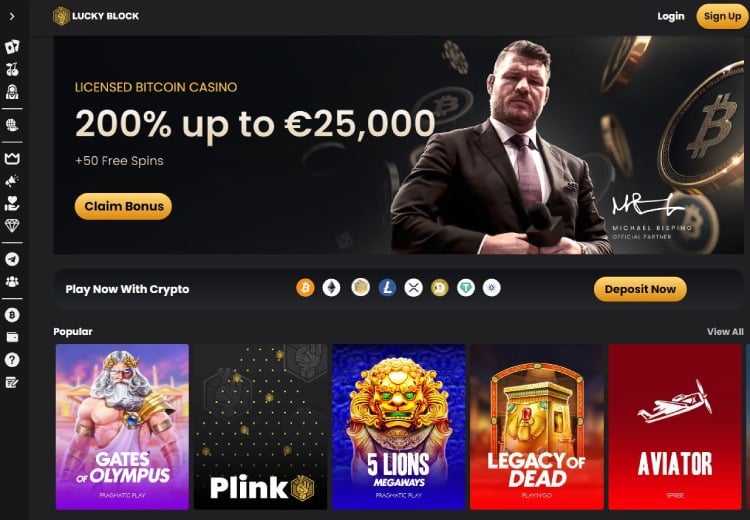 Lucky Block casino zonder vergunning